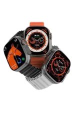 Yeni Model Akıllı Saat Ultra Smart Watch Gümüş Kasa 45mm Titreşim - Görsel 3