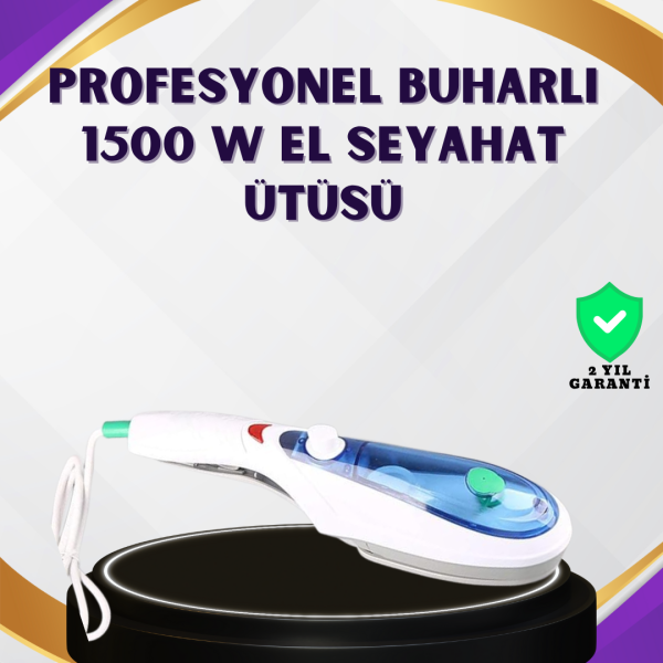1500W Buharlı Kırışıklık Giderici Ütü | Ev ve Seyahat Kullanımı İçin Uygun