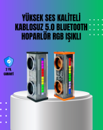 Gelişmiş LED Işıklı Bluetooth Hoparlör – Taşınabilir ve Güçlü Ses Deneyimi