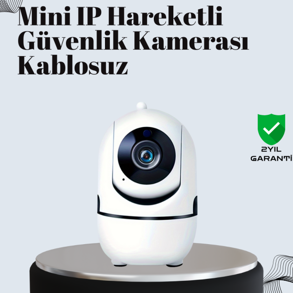 Akıllı Kontrol ve Hareket Takipli 1080P Kablosuz Güvenlik Kamerası – Gece Görüşlü ve İki Yönlü Sesli