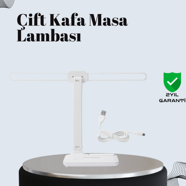 Ayarlanabilir Açıya Sahip Masa Lambası | Kademeli Işık Seviyesi, Modern ve Kompakt Tasarım