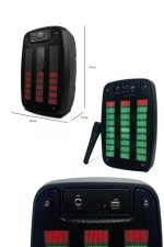 Bluetooth Hoparlör Taşınabilir Şarjlı Işıklı Büyük Boy Yüksek Ses Kaliteli - Görsel 3