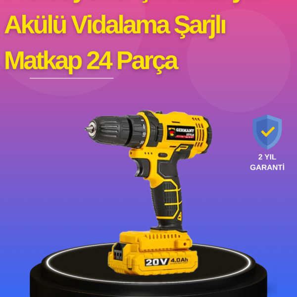 Hafif ve Ergonomik 12V Kablosuz Matkap | Hızlı Şarj ve Uzun Pil Ömrü