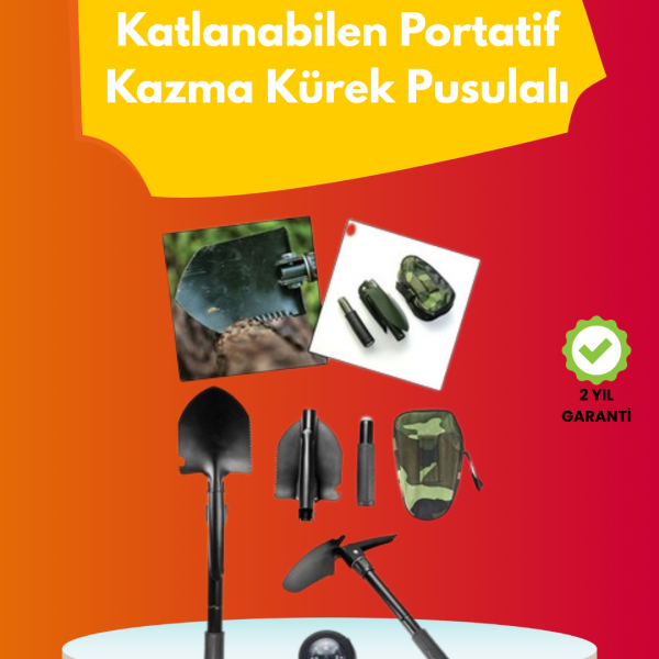 Bahçe ve Doğa Kullanımı için Metal Saplı Çok İşlevli Kürek – Anti-Kayma Tasarım