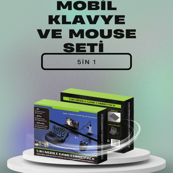 Mobil Oyunlar için Klavye, Mouse ve Dönüştürücü Seti