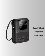 10.000 mAh Çok Amaçlı Akıllı Saat ve Powerbank Cihaz - Görsel 3