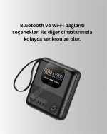 10.000 mAh Çok Amaçlı Akıllı Saat ve Powerbank Cihaz - Görsel 5