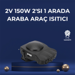 3&apos;ü 1 Arada Araç İçi Isıtıcı Fan | 12V Prizli, Buz Çözücü, Temiz Hava ve Hızlı Isıtma Özellikli