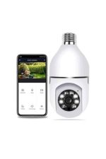 Akıllı Kamera Wifi Kamera Duylu Ampul Görünümlü 360 Derece Dönebilen Ev Kamerası - Görsel 4