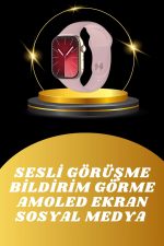 Akıllı Saat İos Andorid Destekli Arama Özeliği Sensörlü Bluetooth Bağlantılı - Görsel 2