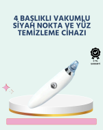 Güçlü Vakumlu Siyah Nokta Temizleyici – Cilt Pürüzlerini Gideren, Taşınabilir ve Kolay Temizlenebilir Cilt Bakım Cihazı