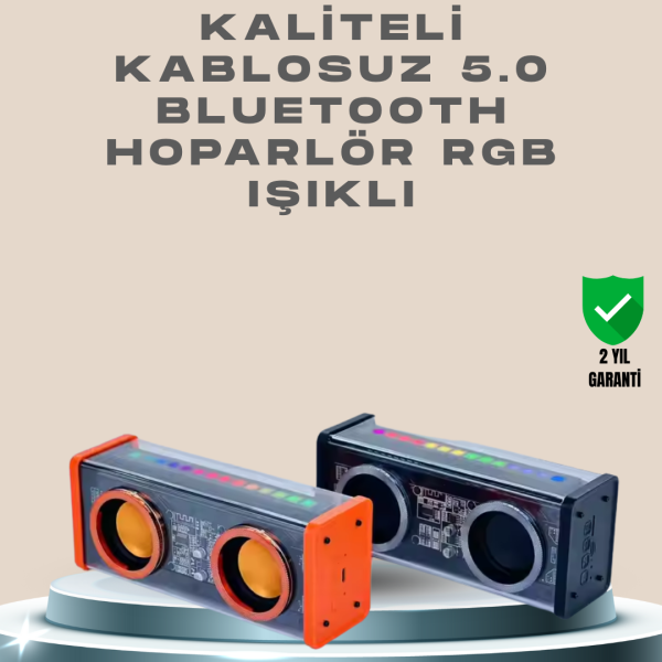 Taşınabilir Bluetooth Hoparlör – LED Işıklarla