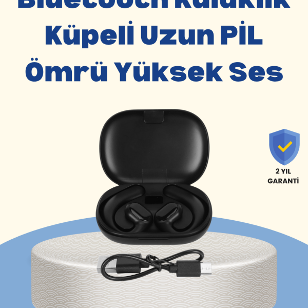 Uzun Süreli Konfor İçin Klips Tasarımlı Kablosuz Kulaklık – IPX6 Dayanıklı