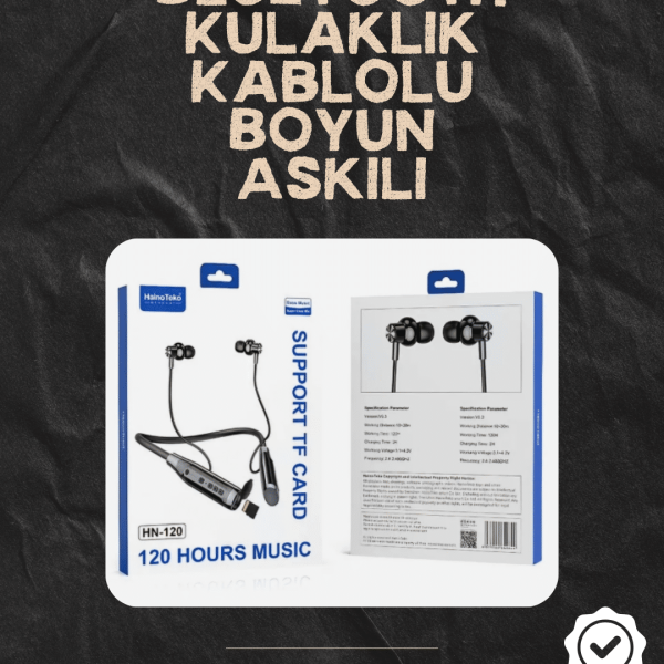 120 Saat Şarj Süresi Sunan Spor Tipi Kablosuz Bluetooth Kulaklık