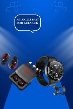 Ucuz Kaliteli Akıllı Saat ve Powerbank Bluetooth Kulaklık 5.1 Stereo ANC Özelliği - Görsel 5
