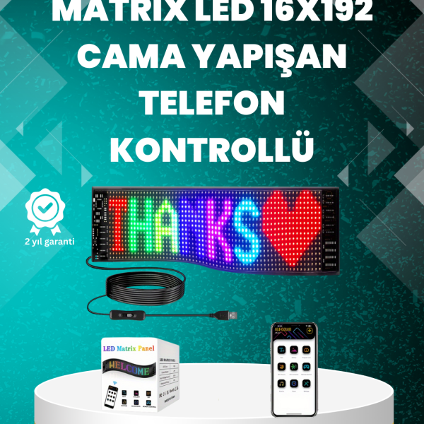 USB ile Çalışan Renkli Esnek LED Panel Işıklı Led Kayan Yazı Özellikli