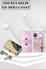 Bileklikli Amoled Ekran Akıllı Saat ve Dijital Göstergeli Kablosuz Bluetooth Kulaklık ANC/ ENC - Görsel 4