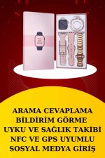 Wireless Şarjlı Akıllı Saat ve Dijital Göstergeli Kablosuz Bluetooth Kulaklık Nabız Ölçer - Görsel 3
