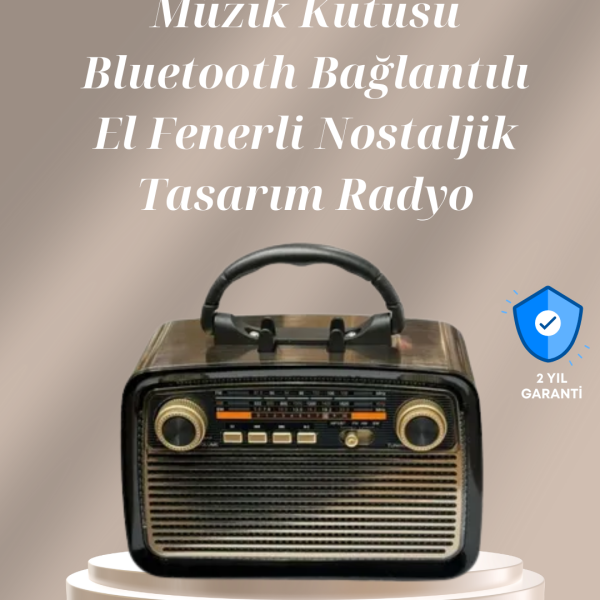 Bluetooth Bağlantılı Taşınabilir Hoparlör – FM/AM Radyo Özellikli, Şarj Edilebilir Batarya, 1 kg