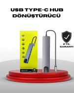 4K HDMI Çıkışlı, Gigabit Ethernet&apos;li USB‑C Çoklu Port Hub