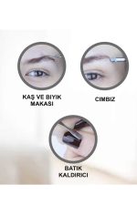 7 Parça Manikür Pedikür Seti El Ayak Bakımı Çantalı Paslanmaz Çelik - Görsel 3