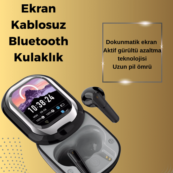 Şık, Akıllı ve Güçlü: LED Ekranlı Kablosuz Kulaklık Seti