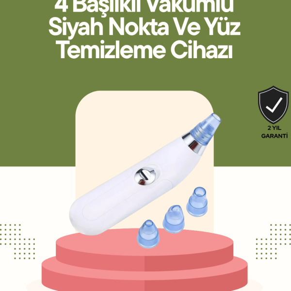 Mikro Kristal Başlıklı Siyah Nokta Temizleme Cihazı – Vakum Gücüyle Gözenek Sıkılaştırıcı ve Ölü Deri Temizleyici