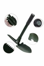 Pusulalı Katlanabilen Portatif Çantalı Mini Kazma Kürek Seti - Görsel 5