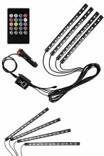 12 Ledli RGB Işıklı Araç Içi Ayak Altı Led Oto Ampul Kumandalı 7 Renk - Görsel 5