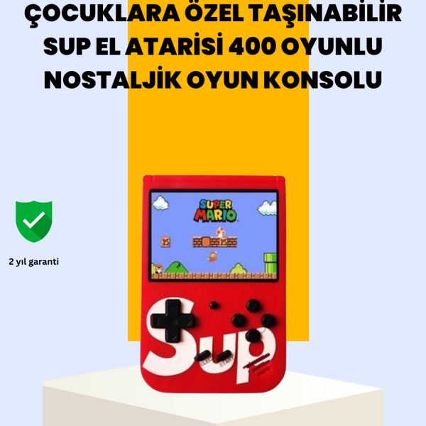 Çocuklar İçin 400 Retro Oyunlu Konsol