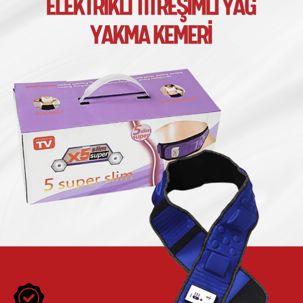 Ayarlanabilir Hızlı Elektrikli Masaj Kemeri – Yağ Yakımına Yardımcı