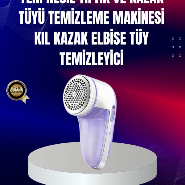 Tüy ve Tiftik Temizleyici – 3 Bıçaklı, 200ml Kapasiteli