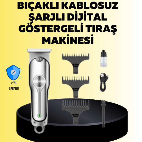 Metal Gövdeli Saç Sakal Kesme Makinesi – Hassas Kesim İçin