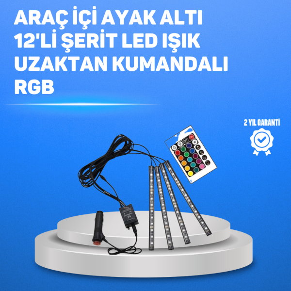 RGB LED Şerit Aydınlatma – Kolay Kurulumlu