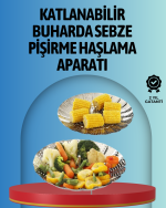 Buharda Pişirme İçin Paslanmaz Çelik Sebze Sepeti – Tüm Tencerelere Uyumlu, Kolay Temizlik