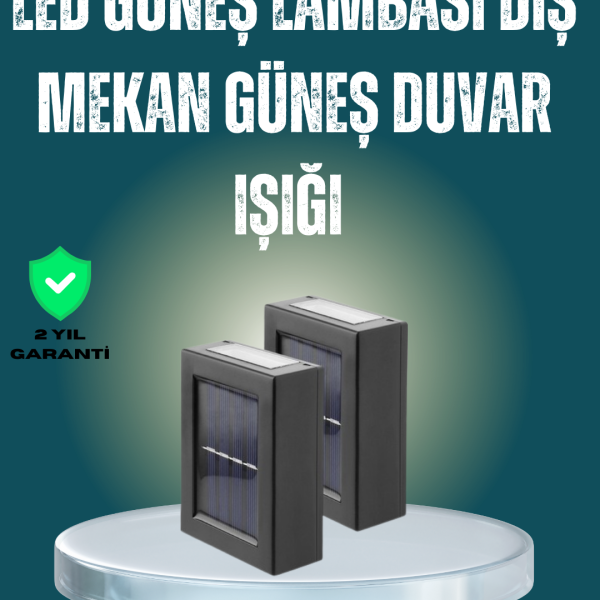 Suya Dayanıklı Güneş Enerjili Bahçe Lambası