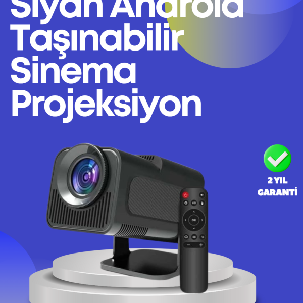 HDMI, USB ve Kulaklık Girişli Çoklu Bağlantı Seçenekli Projektör