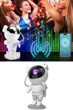 Projeksiyon Astronot Lamba Speaker Sevimli Astronot Bluetooth Hoparlör - Görsel 5