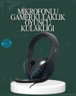 Konforlu Kulak Yastıklı Stereo Gaming Kulaklık – Net İletişim Performansı