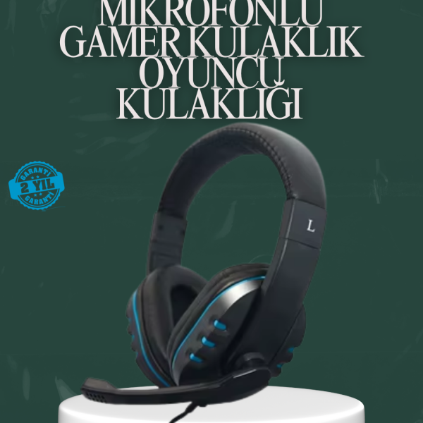 Konforlu Kulak Yastıklı Stereo Gaming Kulaklık – Net İletişim Performansı