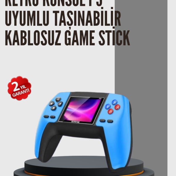 Nostaljik Mini GamePad | 520 Hazır Oyun, Tak ve Oyna