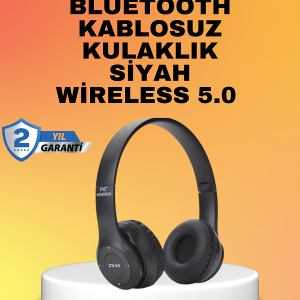 Mikrofonlu Kablosuz Kulaklık | Uzun Pil Ömrü ve Stereo Ses Performansı