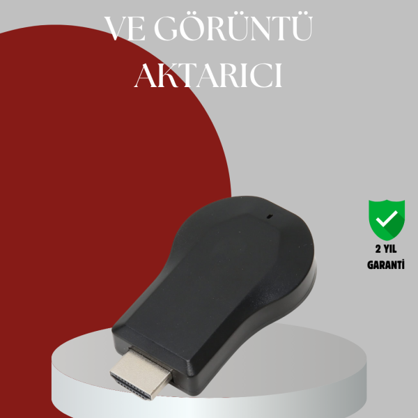 AirPlay ve DLNA Destekli Kablosuz HDMI Ekran Paylaşım Cihazı