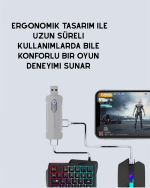 5in1 BT5.3 Mobil Oyun Kiti Klavye Mouse Dönüştürücü Seti - Görsel 3