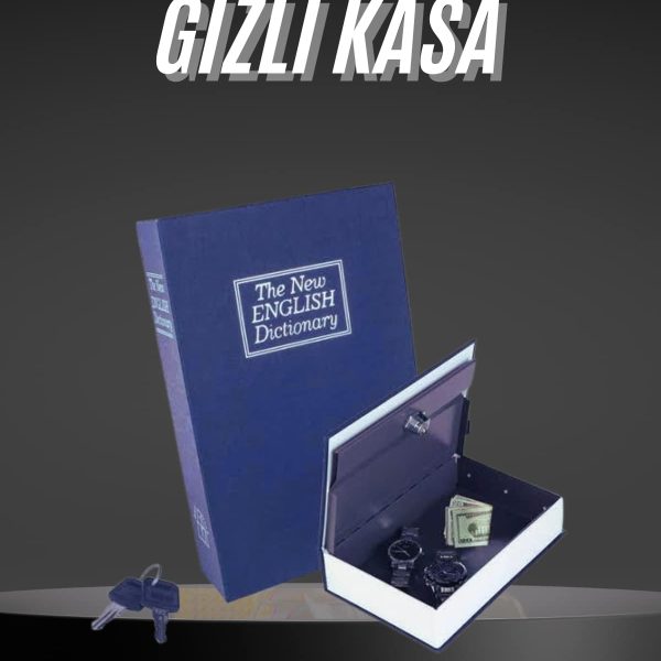 Kilitli Gizli Kasa Sözlük Kumbara Kitap Sözlük Görünümlü 18cm