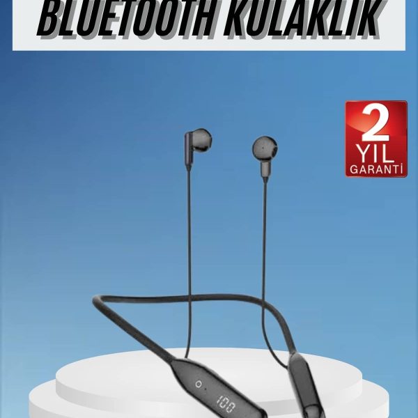 Boyun Bantlı Kablolu Yüksek Ses Kaliteli Bluetooth Kulaklık Uzun Pil Ömrü 100 saat sarj