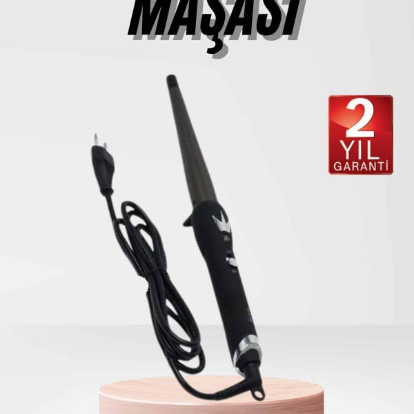 Isı Ayarlı 19MM Saç Maşası Belirgin Bukleler İnce Maşa Seramik Kaplama