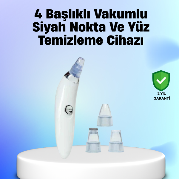 Gözenek Açıcı Buhar Etkili Vakumlu Siyah Nokta Temizleyici – Farklı Cilt Tiplerine Uygun Çok Başlıklı Temizlik Cihazı