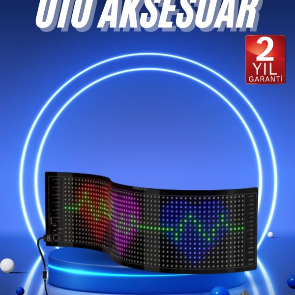 LED Matrix Panel RGB Ekran Kumandalı 16X64 Araç Camına Uygun