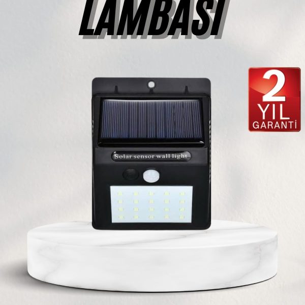 Bahçe Aydınlatması Güneş Enerjili Led Işık Lamba Sensörlü Dekoratif